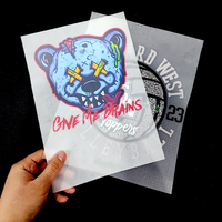 Plastisol personnalisé directement au film, impressions dtf simples, transferts dtf dtg, feuilles de transfert avec impression personnalisée pour t-shirts