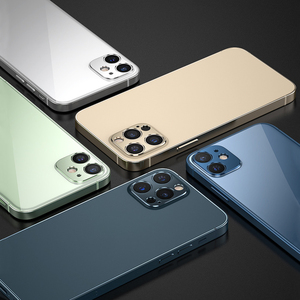 Embalaje de 1PC 3D aleación azul teléfono lente de <span class=keywords><strong>la</strong></span> cámara de película protectora para el iPhone 12 - Product Image 3