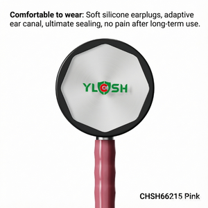 CHSH66215 Stéthoscope médical ergonomique avec embouts auriculaires souples à réduction <span class=keywords><strong>de</strong></span> bruit pour usage hospitalier, couleur et logo personnalisables - Product Image 5