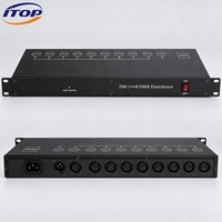 Amplificateur Répartiteur de Signal DMX512 HY-J18 pour Éclairage de Scène, Concerts et Événements