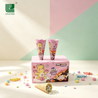 Mini cornets de biscuits fourrés à la crème, cornets de gaufrettes, cornets de riz croustillant au chocolat, collation pour enfants, personnalisable OEM, Halal, directement de l'usine depuis 1991