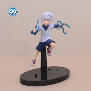 3 Modelli Hunter X Hunter GON FREECSS Anime Action Figure <span class=keywords><strong>Killua</strong></span> Zoldyck in PVC, Modellino Kurapika, Ornamento Artigianale in Plastica - Product Image 3