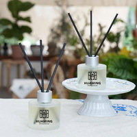 Décor à la maison salle de bain 16 bâtonnets diffuseurs bambou et thé blanc parfumé parfum de maison 2 paquets ensemble diffuseur à roseaux