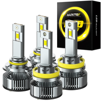   Ampoules de phare LED H11 H8 H9 les plus brillantes 120W 24000 lumens 6500K Blanc Ultra lumineux Kit de conversion de phares LED