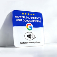 Kartu Ulasan NFC RFID Akrilik Kustom dengan Chip NTAG213 yang Dapat Digunakan Kembali dan Diprogram untuk Hotel & Pembayaran, Penggunaan Ritel, Bisnis Perhotelan