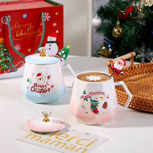 Giáng sinh theo chủ đề cổ điển cốc cà phê gốm biểu tượng tùy chỉnh có sẵn giáng sinh Quà Tặng - Product Image 4