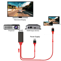 Câble Full HD 1080P 1M 2M Plug and Play pour téléphone portable vers HDTV pour iPhone iPad téléphone Android et projecteur