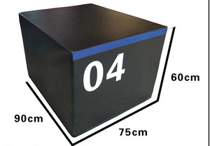 Caja de Glúteos de PVC con Logotipo Personalizado de Fábrica FDFIT, Caja de Salto Pliométrico para Entrenamiento de Fitness, Caja Pliométrica de Espuma Suave de 75x90x150cm - Product Image 6