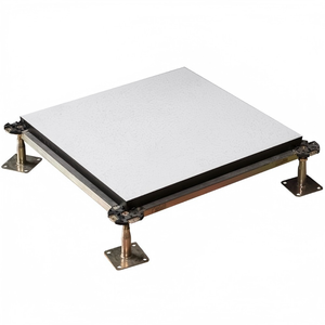 600x600mm Antistatic Raised Access Floor All Steel <b>Cement</b> Filled Airflow with Pedestal Stringer Kit for IDC In Stock Custom Size - Product Image 2