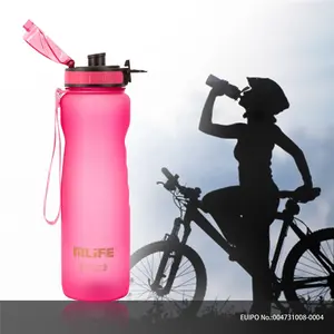 双酚a免费自行车水瓶1升定制标志水瓶适合自行车支架