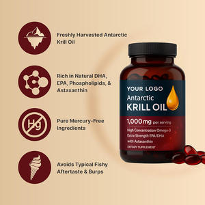 เจลน้ำมันคริลล์ antarctic 1000มก. อุดมไปด้วย DHA EPA phospholipids สารต้านอนุมูลอิสระ - Product Image 2