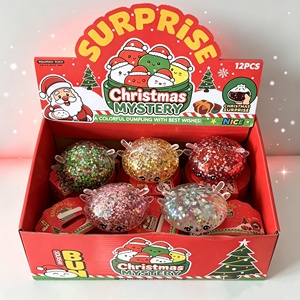 Juguete Antiestrés de Malta con Purpurina Misteriosa en Forma de Dumpling, 12 Unidades, Regalo Sorpresa de Navidad para Niños, Caja Ciega - Product Image 1
