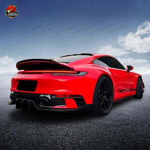 Pour Porsche <span class=keywords><strong>911</strong></span> 992 2019-2024 WP Style diffuseur arrière en Fiber de carbone becquet jupes latérales Kit de corps de lèvre avant - Product Image 4