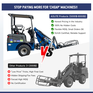 신형 4x4 미니 로더, 650kg 소형 전방 전기 휠 로더 - Product Image 4