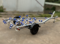 Remorque de bateau en aluminium à roulettes oscillantes de 20 pieds, prix usine, capacité de charge de 1200 kg, avec certification VIN CE DOT, adaptée aux bateaux de 18 à 19 pieds