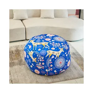 Sofa Luar Ruangan Segitiga Tatami Kursi Panjang Bean Tahan Air Spons Diisi Ruang Bagian Sofa Malas Kartun Bean Bag Sofa