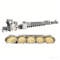 Ligne de production de nouilles instantanées miniatures automatiques non frites, machine à fabriquer des nouilles instantanées en acier inoxydable pour petit atelier