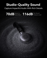 Microphone Sans Fil Hollyland Lark M2S USB-C pour iPhone, Caméra, Android, PC avec Réduction de Bruit pour Photographie, Vlog, Interview