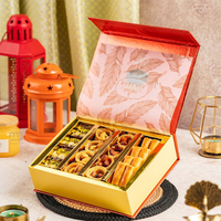 Boîte alimentaire personnalisée unique rose de qualité alimentaire pour restaurant, bento, livraison, plats à emporter, fête, plateau de dégustation de chocolat, plateau de déjeuner