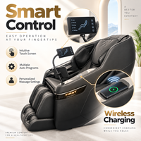 Fauteuil de massage Shiatsu 8D haut de gamme avec écran tactile SL Track pour salon professionnel, fauteuil inclinable de bien-être, canapé de relaxation pour le corps entier