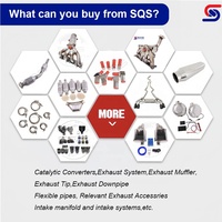Convertidor Catalítico Universal SQS OEM/ODM de Alta Calidad con Sustrato de Panal Cerámico de 2, 2.5 y 3 Pulgadas y Orificio para Sensor de O2