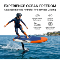 Nouvelle version améliorée : Planche électrique Efoil 8KW en fibre de carbone, 45 km/h, avec hélice robuste en alliage d'aluminium pour les eaux océaniques, SUP tout-terrain