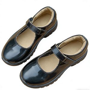 Uganda Ladies <b>Black</b> Rubber <b>Mary</b> <b>Jane</b> Pumps Thick Heel Square Toe Slip-On Office Shoes All Seasons Ready Stock Supply - Product Image 3