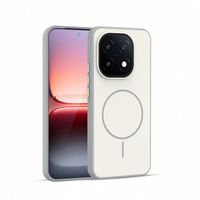 Coque de téléphone magnétique pour Iqoo15, nouvelle coque Vivoiqoo15, couleur contrastée, deux-en-un, bouton métallique indépendant