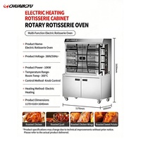 Four à rôtir électrique commercial CHUANGYU pour 16 à 24 poulets, 30 minutes, machine à rôtir les poulets