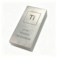 Barre de titane à bon prix, 1 kg, personnalisable, plaque de titane de 1,3 kg (une livre)