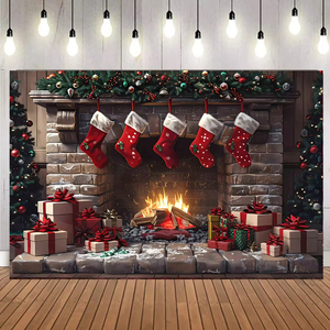 Bannière <span class=keywords><strong>de</strong></span> fête personnalisée Joyeux Noël à suspendre pour porte <span class=keywords><strong>de</strong></span> garage, <span class=keywords><strong>jardin</strong></span>, événement, décoration, affiche personnalisée - Product Image 5