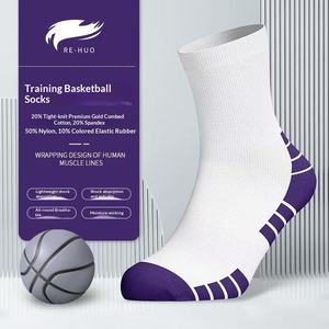 Calcetines de Baloncesto para Hombre, Absorbentes de Sudor, Antideslizantes, Transpirables, con Suela de Toalla, Calcetines Deportivos Profesionales para Correr - Product Image 3