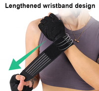 Perlindungan Telapak Tangan Penuh Pelatihan Angkat Besi Sarung Tangan Latihan Kebugaran Angkat Berat Gym dengan Wrist Wrap Support untuk Pria & Wanita
