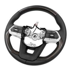 Volante de madera de durazno de 380.7 mm de diámetro interior para Land Cruiser LC300 con botones multifunción estilo clásico - Product Image 2