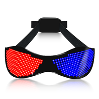 Lunettes LED RGB Light Up Lunettes Glow In The Dark Party Light APP Lunettes programmables Neon Party Sunglasses Kids/Adults Party