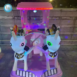 Faire de l'argent parc d'attractions manèges enfants Machine de jeu d'arcade Top vente Elks autos tamponneuses enfants conduite voiture - Product Image 4