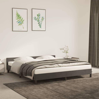 Cadre de lit moderne minimaliste en velours rembourré avec tête de lit réglable – Tailles personnalisables – Certifié EN1725 pour petits appartements