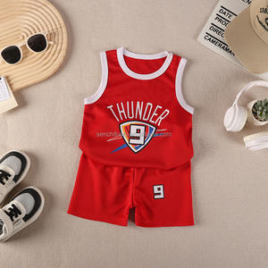 D2089 Ensemble de sport d'été deux pièces pour garçons et filles, imprimé animal, en polyester, short et débardeur de basketball, nouveau style - Product Image 6