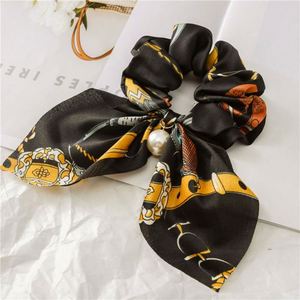 Offre Spéciale – Chouchous en Soie Satinée Douce, Couleur Unie Vintage, avec Nœud Papillon et Long Ruban pour Femmes - Product Image 3