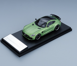 Modellino Auto <span class=keywords><strong>Mercedes</strong></span>-<span class=keywords><strong>Benz</strong></span> AMG-GTR 'Green Monster' in Lega di Alluminio 1/43, Assemblato e Personalizzato, Quasi Realistico, <span class=keywords><strong>Giocattolo</strong></span> in Metallo Pressofuso - Product Image 1