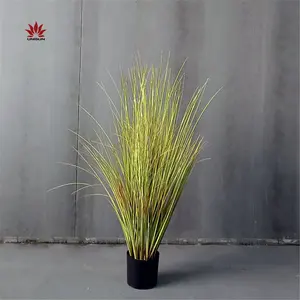 new arrival artificial plant approximate natural green tall long grass onion grass for garden