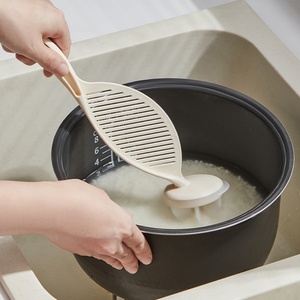 Eco-Friendly Household Plastic <b>Draining</b> Kitchen Multi-Function Round Hollow Rice Washing Baffle Silicone Sieve Metal Basket - Product Image 4
