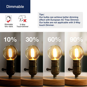 220 वी विंटेज ग्लोब बल्ब जी 60 एडिसन का नेतृत्व कर रहे फिलामेंट बल्ब पेंडेंट चंडेलियर प्रकाश गर्म सफेद साफ ग्लास ई 27 - Product Image 3
