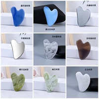 Quartz naturel Guasha visage outil de soin de la peau Logo personnalisé Jade Gua Sha ensemble vente en gros beauté Rose Quartz Gua Sha pierre masseur