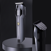Kit de tondeuse à cheveux professionnel pour hommes USB Rechargeable LED Display Low Noise High Power ABS Clipper Grooming Kit