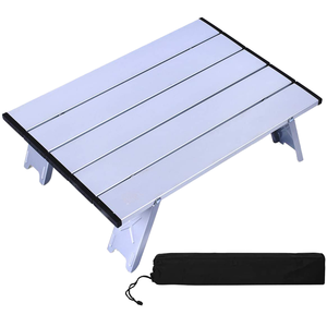 Mesa Plegable Compacta de Aluminio, Mini <span class=keywords><strong>Mueble</strong></span> Portátil Ligero para Exteriores, Ideal para Campamento, Picnic, Playa, Viajes y Senderismo - Product Image 6