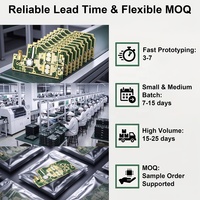 Fabricación Profesional de PCBA con Montaje SMT y DIP, Adquisición de Componentes Electrónicos, Programación en Circuito (ICP)