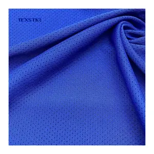 Sport Custom Soft Recycled Polyester Knitting Knitted Mesh Net Printed Shirt Fabric T-shirt Sportswear Fabric