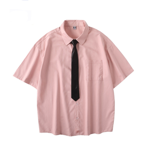 เสื้อทำงานแขนสั้นแขนสั้นเปิดไหล่ชุดเสื้อโลโก้สำหรับจบการศึกษา - Product Image 3