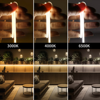 Bande LED COB 4 mm, 320 LED, 5 V/12 V, couleur unique, CRI 90, 4000 K à 6500 K, bleu glace, pour éclairage d'ambiance à la maison, au bureau ou dans une salle d'étude